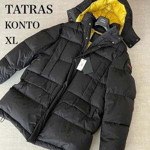 【新品タグ付き】TATRAS タトラス ダウンジャケット KONTO コント フード オーバーサイズ 22AW 黒 ブラック 04サイズ XL相当 MTLA22A4165-D