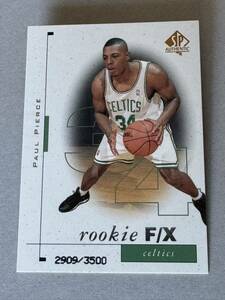 1998-99 SP Authentic Paul Pierce Rookie F/X RC #100 /3500 Boston Celtics ポールピアース ルーキーカード