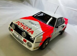 　1/24 アオシマ BEEMAX　トヨタ　セリカ　TA64　'84　オマーンラリー完成品　レア　