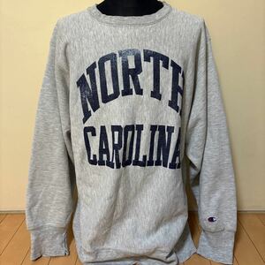 80s チャンピオン　champion リバースウィーブ　スウェット　North Carolina ノースカロライナ　ビンテージ　XL グッドプリント！