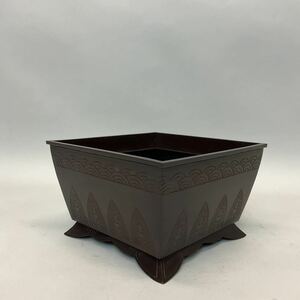 i... Ikenobo Mini sand pot s1028 Tang made of gold self company manufactured goods last 1 point 