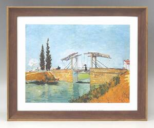 新品☆額付アートポスター◇フィンセント・ファン・ゴッホ☆Vincent van Gogh☆Bridge☆絵画☆壁掛け☆インテリア☆104