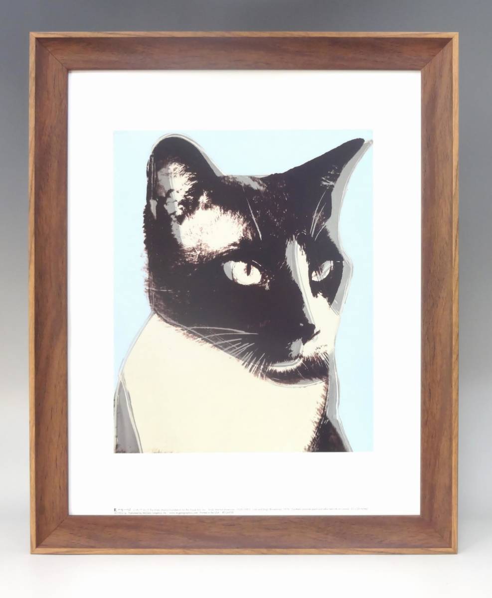 Brand new☆Framed art poster★Painting☆andy warhol★Andy Warhol☆◎Cat☆Cat, ☆American pop art◎173, artwork, painting, others