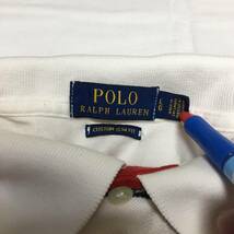 POLO RALPH LAUREN カスタムフィット ポロ ラルフローレン ボーダー ポロシャツ 半袖シャツ LGサイズ ゴルフ_画像6