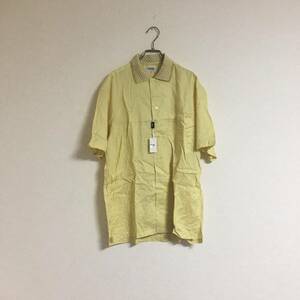 タグ付き renoma レノマ 日本製 半袖シャツ 48サイズ 定価17000円 レーヨン 麻
