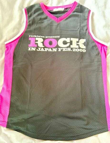 【値下げ】ロックインジャパンフェス 2009 バスケット Tシャツ ビブス