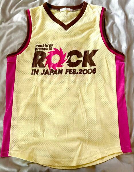 ロックインジャパンフェス 2008 バスケット Tシャツ ビブス