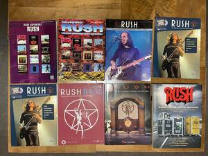 ラッシュ（RUSH）の楽譜（ベースタブ譜）等の書籍の8冊セット