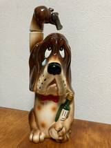 〜70s ビンテージ　デキャンタ　ドッグ　犬　アルコール　酒　陶器製_画像1