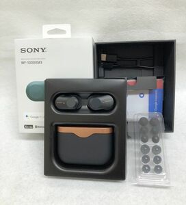 未使用品 SONY WF-1000XM3 ワイヤレスノイズキャンセリングステレオヘッドセット ブラック Bluetooth イヤホン ハンズフリー 197205