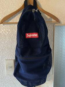 supreme 16ss メッシュバック　ネイビー