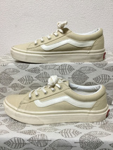 ◆送料込◆23.0 バンズ VANS スニーカー ベージュ 01◆0129_画像2