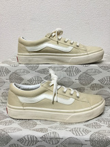 ◆送料込◆23.0 バンズ VANS スニーカー ベージュ 01◆0129_画像5