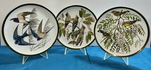 ★WEDGWOOD★ウエッジウッド　フランクリン・ポーセリン　世界の鳴く鳥シリーズ　ビンテージ　飾り皿　大皿　直径27cm 1977年製　定価17500