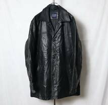 90s オールドギャップ レザーカーコート GAP leather 90年代 M メンズ ジャケット 革ジャン Schott コート ショット LONDON Paul Smith_画像1