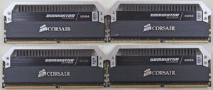 P◎ジャンク品◎PCパーツ メモリ『DOMINATOR PLATINUM CMD32GX4M4B3333C16 4点セット』 CORSAIR/コルセア DDR4 32GB(4×8GB) 3333MHz