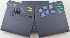 M◎中古品◎ゲーム周辺機器『カプコン・パワー・スティック・ファイター』 CPS-A10CA CAPCOM ファミコン/スーパーファミコン対応 箱付き