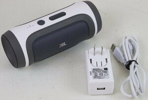 S◇ジャンク品◇ポータブルスピーカー JBL Charge 1 Bluetooth/10W 2013年発売 ACアダプター・充電用USBケーブルつき