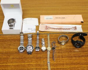 S◇ジャンク品◇腕時計/ベルト 10点 まとめて セット G-SHOCK/J.HARRISON/WEARLIZER/CASIO/Audi/ALBA/R・K/Tonino Lamborghini 他