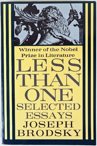 S◇中古品◇洋書 Less Than One Selected Essays FSG Joseph Brodsky/ヨシフ・ブロツキー Winner of the Nobel Prize in Literature 501頁