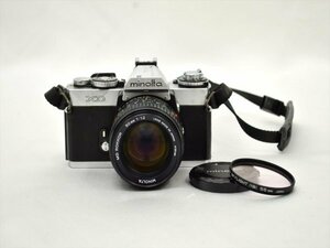 KM533●現状品●minolta ミノルタ XD ボディ フィルムカメラ　MD ROKKOR 50mm 1:1.2 レンズ　動作未確認/ジャンク扱い