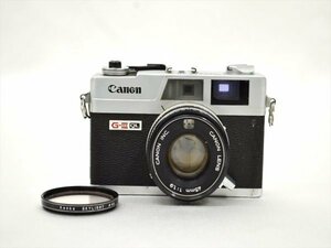 KM533●現状品●Canon キャノン キャノネット QL19 G-3 G-Ⅲ　45mm 1:1.9　レンジファインダー フィルムカメラ　動作未確認/ジャンク扱い