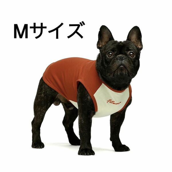 犬服 シャツ 袖なし 刺繍文字 部屋着 お出かけ 伸縮性 着脱やすい Mサイズ カットソー