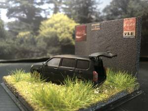 錆塗装 1/64 トヨタ プロボックス PROBOX レトロな風景 旧車 自作ジオラマ完成品 ケース付