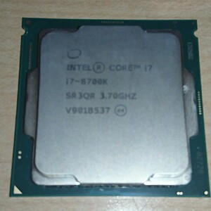 Intel Core i7 8700K LGA1151 CoffeeLake 動作確認品 (MB2011)