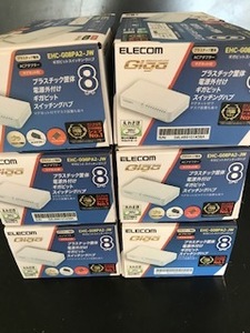 ★ELECOM ギガスイッチングハブ 8ポート(EHC-G08PA2JW)★ 6個(送料無料)