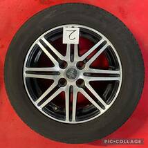 商品番号628国産年式2021年 タイヤ 14インチ社外ホイール14×5.1/2J DUNLOPタイヤ4本セット。175/65R14 H4 PCD 100_画像7