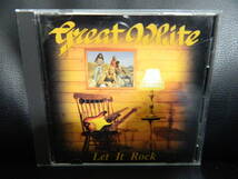 (34)　 GREAT WHITE　　/　 Let It Rock　　 　日本盤　 　 ジャケ、日本語解説 経年の汚れあり_画像1