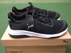 【税込】7327 新品 PUMA FUSION FORM 377527 スパイクレス 26.5cm ゴルフシューズ プーマ