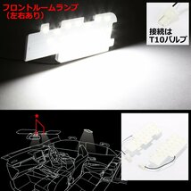 爆光 LEDルームランプ 210系 カローラスポーツ ZWE211H NRE21# JUST FIT TYPE ホワイト RZ483_画像4