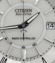 【BD12511NT】CITIZEN シチズン Eco-Drive エコドライブ H415-S054541 白文字盤 メンズ 腕時計 稼働_画像9