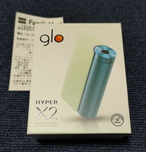 新品未使用 glo hyper X2 グローハイパー X2 ミントブルー 電子タバコ ※領収書あり