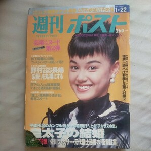 送料無料即決！週刊ポスト1993年1月22日号小田茜藤谷美和子藤崎仁美グレッグゴーマン浅野ゆう子堤清二辻井喬日下公人猪瀬直樹