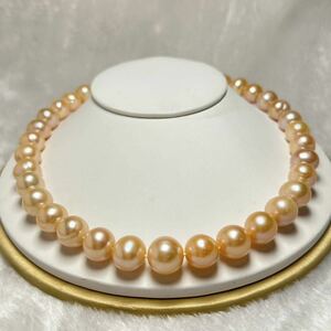 南洋パール　本真珠ネックレス　11-13mm 天然パールネックレス　42cm jewelry 