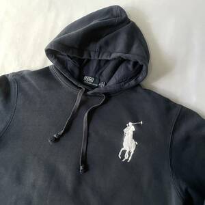 RALPH LAUREN ラルフローレン スウェットパーカー BIGポニー ワッペン付き XL 90s