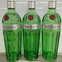 タンカレー№10　ナンバーテン　700ｍｌ　47.3度　　並行輸入品　3本セット　箱なし　※　瓶にキズなどございます。_画像1