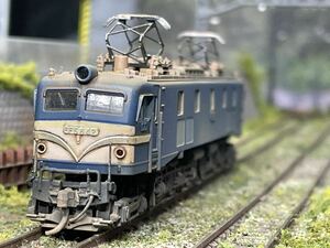 1000円スタート！kato EF58 42号機　小窓初期型ブルー　品番3006 加工車　作動、ヘッドライト点灯確認済み　クリップポスト発送可