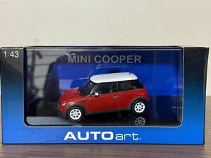 半額スタート！スタート！絶版品　未使用品　Autoart オートアート 1/43 BMW MINI COOPER 赤 