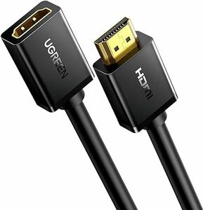 UGREEN HDMI 延長ケーブル HDMI延長コード 4K 60Hz (HDMI オス-メス)　 金メッキコネクタ-2m