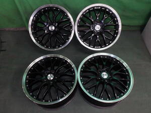 ☆ホイール　LOXARNY MULTI　FORCHETTA　ロクサーニ　19×8J　+45　PCD114.3　5H　ポリッシュブラック　19インチ　4本　☆