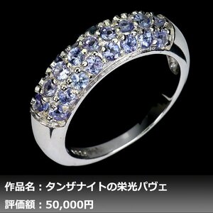 【1円新品】イケゾエガレ｜1.50ct 天然タンザナイト K14WG仕上リング 16号｜作家モノ｜本物保証｜NGL鑑別対応