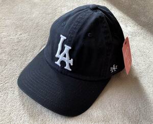 AMERICAN NEEDLE / LA ロゴ クラシック キャップ Ballpark / Black × White / ロサンゼルス ドジャース アメリカンニードル BEAMS 取扱