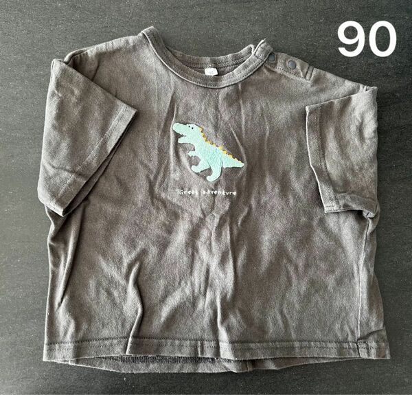 キッズトップス 半袖シャツシャツ 恐竜柄 90