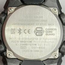 美品 G-SHOCK GST-B400-1A2JR GスチールG-STEEL ファイヤーパッケージ22 タフソーラー Bluetooth搭載モバイルリンク アナデジ ブラック_画像8