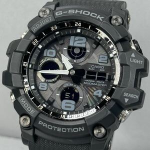 美品 G-SHOCK GSG-100-1A MUDMASTERマッドマスター タフソーラー アナログ/デジタル アナデジ ブラック 反転液晶 ダブルイルミネータ 