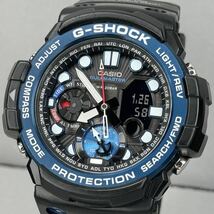 極美品 G-SHOCK GN-1000B-1AJF GULFMASTER ガルフマスター 方位.温度計搭載 ツインセンサー アナログ/デジタル アナデジ 反転液晶 ブラック_画像1